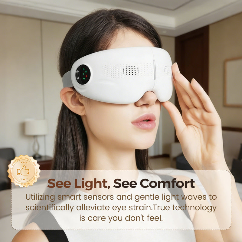 Appareil de massage oculaire Bluetooth avec fonction chauffante et musique
