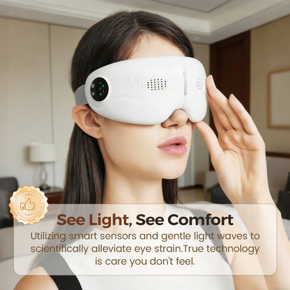 Appareil de massage oculaire Bluetooth avec fonction chauffante et musique