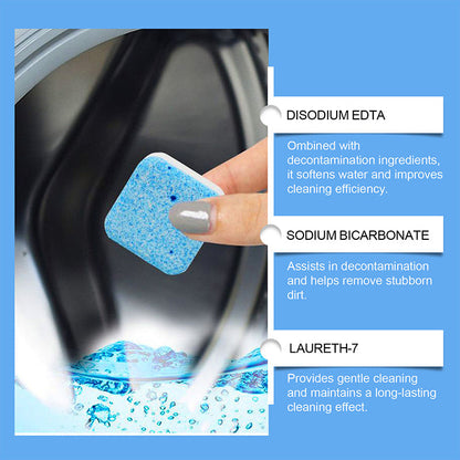 📢📢50 % DE RÉDUCTION !!!⏰Pastilles nettoyantes puissantes pour lave-linge - Lot de 12