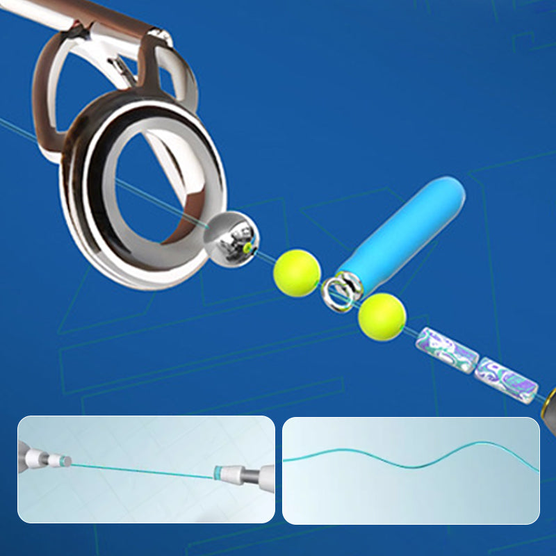 Ensemble de ligne de pêche automatique à recherche de fond