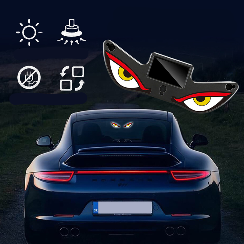 🌟Feu d'avertissement LED « Œil du diable » à énergie solaire pour voiture : brillez avec style