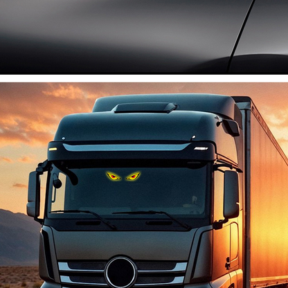 🌟Feu d'avertissement LED « Œil du diable » à énergie solaire pour voiture : brillez avec style