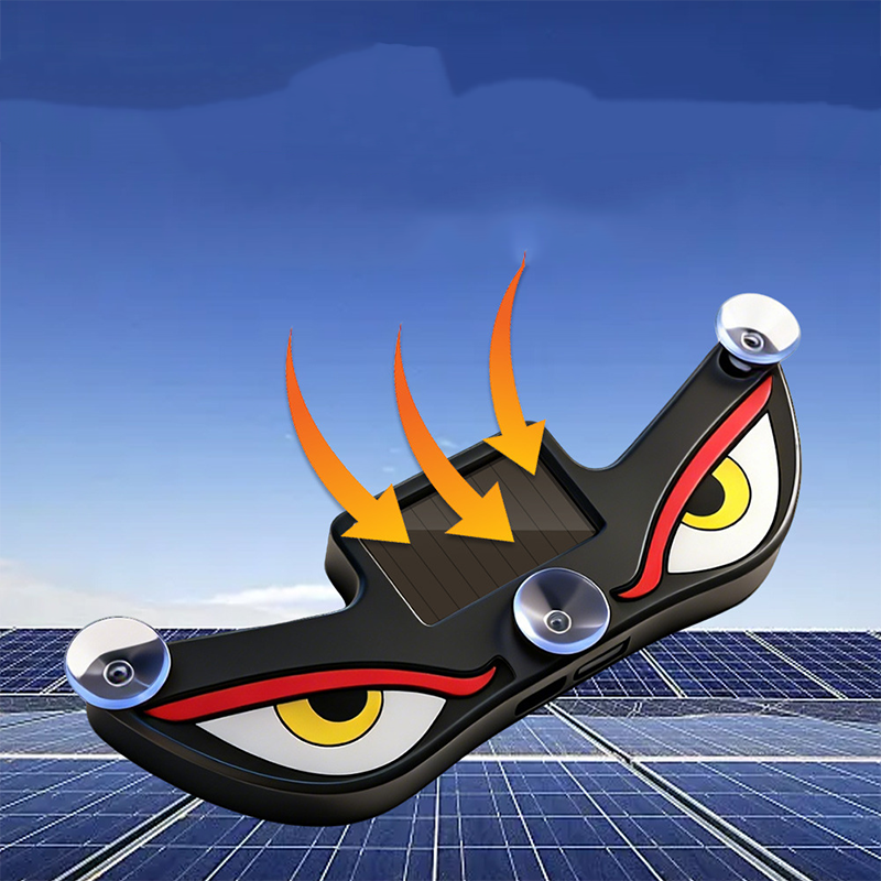 🌟Feu d'avertissement LED « Œil du diable » à énergie solaire pour voiture : brillez avec style