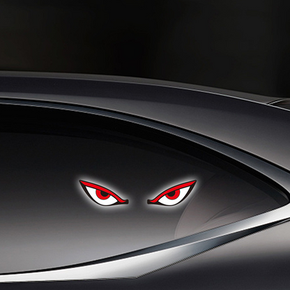 🌟Feu d'avertissement LED « Œil du diable » à énergie solaire pour voiture : brillez avec style