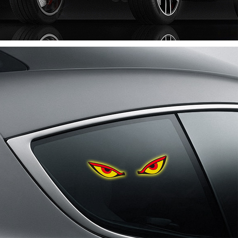 🌟Feu d'avertissement LED « Œil du diable » à énergie solaire pour voiture : brillez avec style