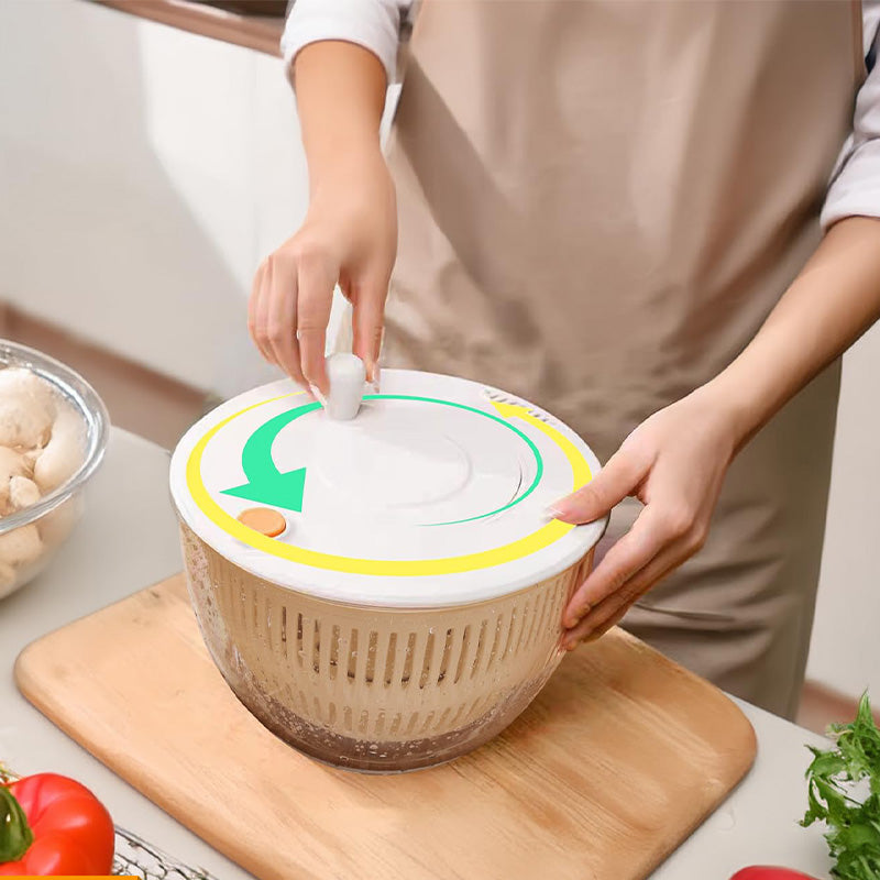 📢📢50 % de réduction !! ⏰Essoreuse à salade et coupe-légumes multifonction 9-en-1 à grande capacité