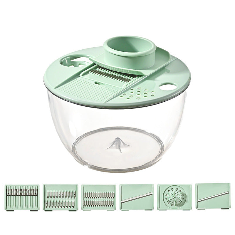 📢📢50 % de réduction !! ⏰Essoreuse à salade et coupe-légumes multifonction 9-en-1 à grande capacité