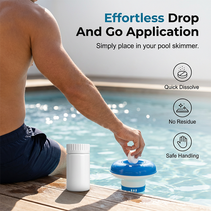 Comprimés nettoyants pour piscine Crystal Clear
