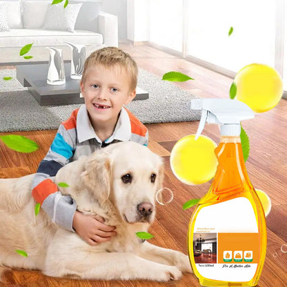 copensunny® Spray pour parquets à la cire d'abeille ScratchErase – Nettoie, redonne de l'éclat et élimine les rayures
