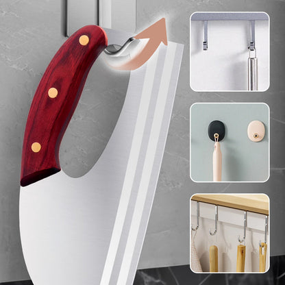 Couteau de cuisine ergonomique – Conçu pour une prise en main vers l'avant, il permet de couper facilement les légumes et la viande. Un cadeau bien pensé pour les cuisiniers amateurs. 🍅🔪