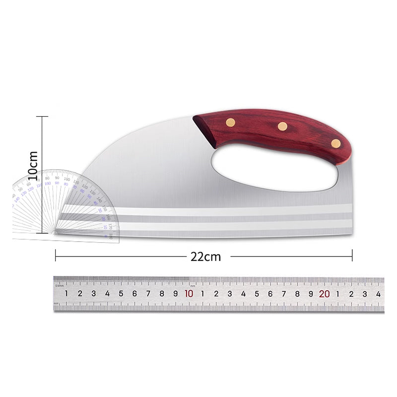 Couteau de cuisine ergonomique – Conçu pour une prise en main vers l'avant, il permet de couper facilement les légumes et la viande. Un cadeau bien pensé pour les cuisiniers amateurs. 🍅🔪