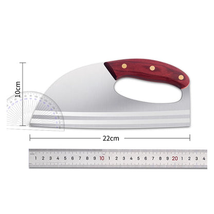 Couteau de cuisine ergonomique – Conçu pour une prise en main vers l'avant, il permet de couper facilement les légumes et la viande. Un cadeau bien pensé pour les cuisiniers amateurs. 🍅🔪