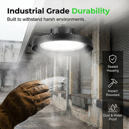 🛸💡 Lampadaire LED UFO Haute Baie – Éclairage Puissant & Durable ✨