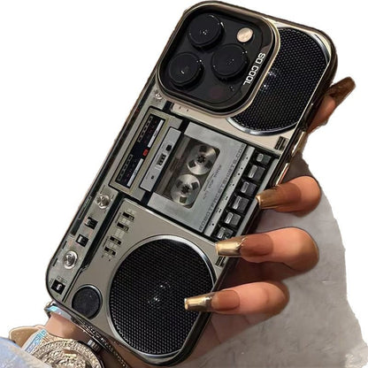 📱 50% DE RÉDUCTION! 📻 Coque boombox rétro – Style cassette 80's & TPU durable ✨