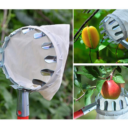 📢📢50 % DE RÉDUCTION !! ⏰Tête de cueille-fruits avec panier – Conception durable, fixation facile et parfaite pour atteindre les branches hautes sans échelle 🌳