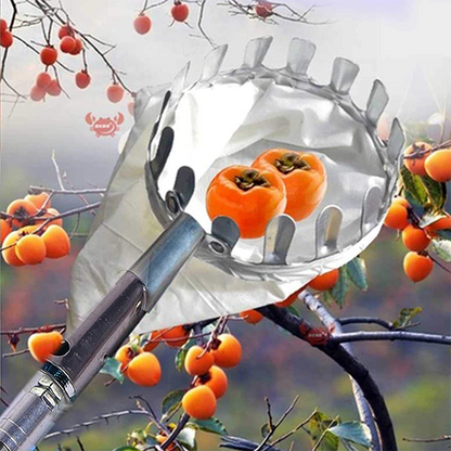 📢📢50 % DE RÉDUCTION !! ⏰Tête de cueille-fruits avec panier – Conception durable, fixation facile et parfaite pour atteindre les branches hautes sans échelle 🌳