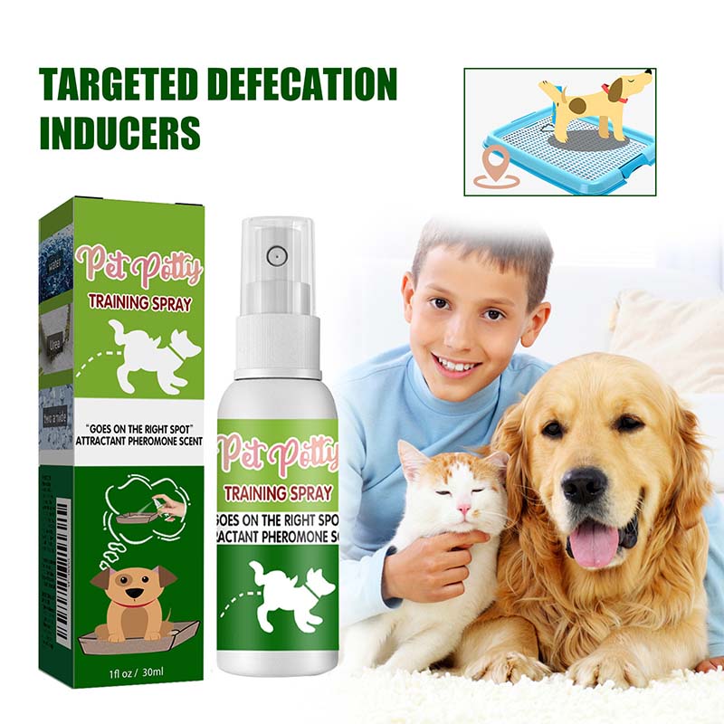 Spray favorisant la défécation chez les animaux de compagnie