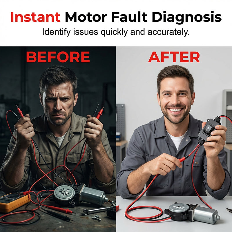 🔧 PROMO LIMITÉE 50% DE RÉDUCTION ! 🚗 Outil Universel de Diagnostic Moteur – Pince Crocodiles Cuivre, Interrupteur 1 Touche 🔋