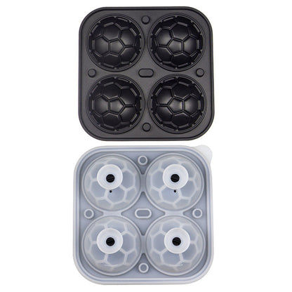 📢📢50 % DE RÉDUCTION !! ⏰ Moule à Glaçons Football Silicone – Boules 5,5cm, Fusion Lente, Design Anti-Fuite, 4 Couleurs, Parfait pour Soirées Match & Cocktails 🥂