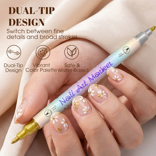 🔥50 % de réduction⏰Kit de stylos pour nail art avec deux pointes