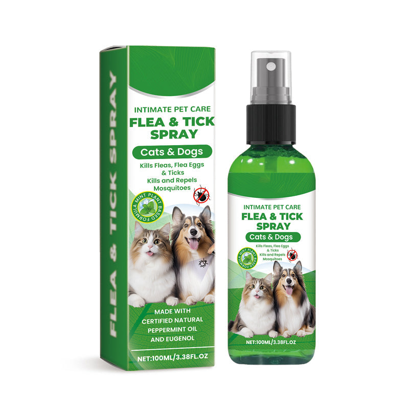 🍃Spray naturel anti-puces et anti-tiques pour chiens et chats🐾 Protégez votre animal de compagnie bien-aimé contre les parasites