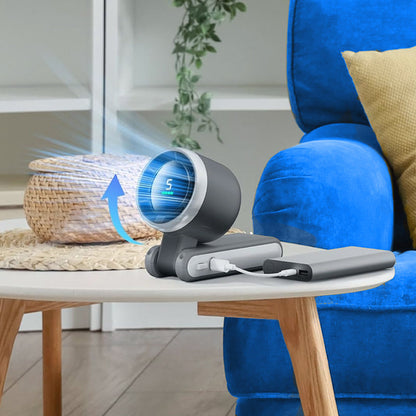 🌀🔋 PROMO FLASH 50% ! Ventilateur Portable Rechargeable 5 Vitesses – 3600mAh, Moteur Sans Balais, Écran LED, Angle Réglable 180°, 3 Couleurs, Parfait Bureau & Voyage ✨