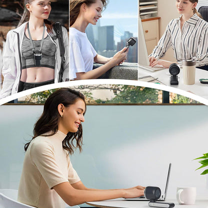 🌀🔋 PROMO FLASH 50% ! Ventilateur Portable Rechargeable 5 Vitesses – 3600mAh, Moteur Sans Balais, Écran LED, Angle Réglable 180°, 3 Couleurs, Parfait Bureau & Voyage ✨