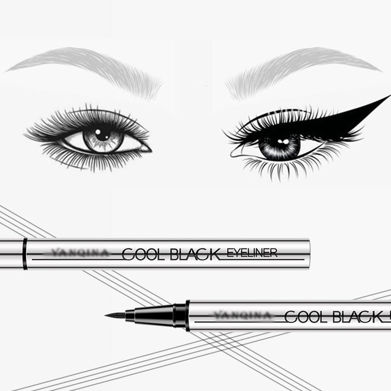 ✨ -50 % MAINTENANT ! Eyeliner liquide waterproof et anti-bavures – Pointe ultra-fine, eyeliner liquide noir intense longue tenue, 24H sans décoloration, séchage rapide pour le maquillage des yeux