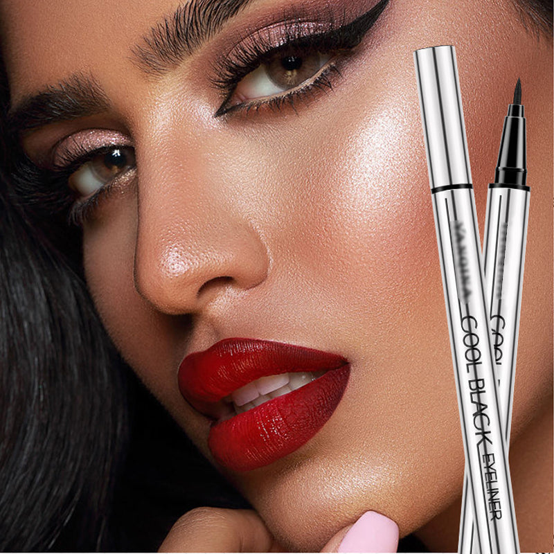 ✨ -50 % MAINTENANT ! Eyeliner liquide waterproof et anti-bavures – Pointe ultra-fine, eyeliner liquide noir intense longue tenue, 24H sans décoloration, séchage rapide pour le maquillage des yeux