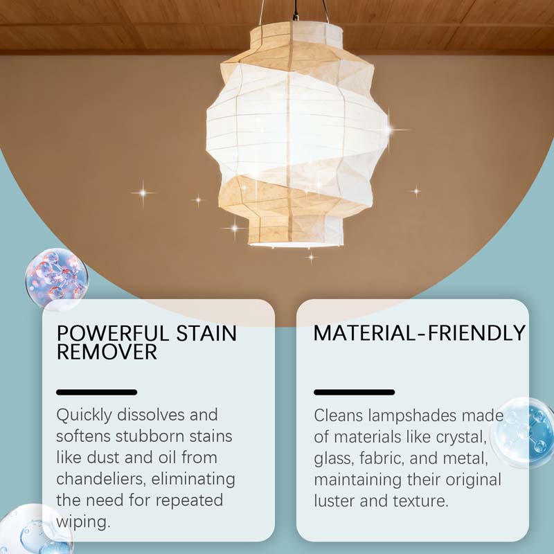 💡50 % DE RÉDUCTION🧼 Spray nettoyant pour luminaires | Élimine efficacement les taches · Sans danger pour tous les matériaux, ne laisse aucun résidu · Protège le métal contre l'oxydation · Convient aux lustres et aux luminaires décoratifs
