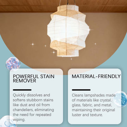 💡50 % DE RÉDUCTION🧼 Spray nettoyant pour luminaires | Élimine efficacement les taches · Sans danger pour tous les matériaux, ne laisse aucun résidu · Protège le métal contre l'oxydation · Convient aux lustres et aux luminaires décoratifs