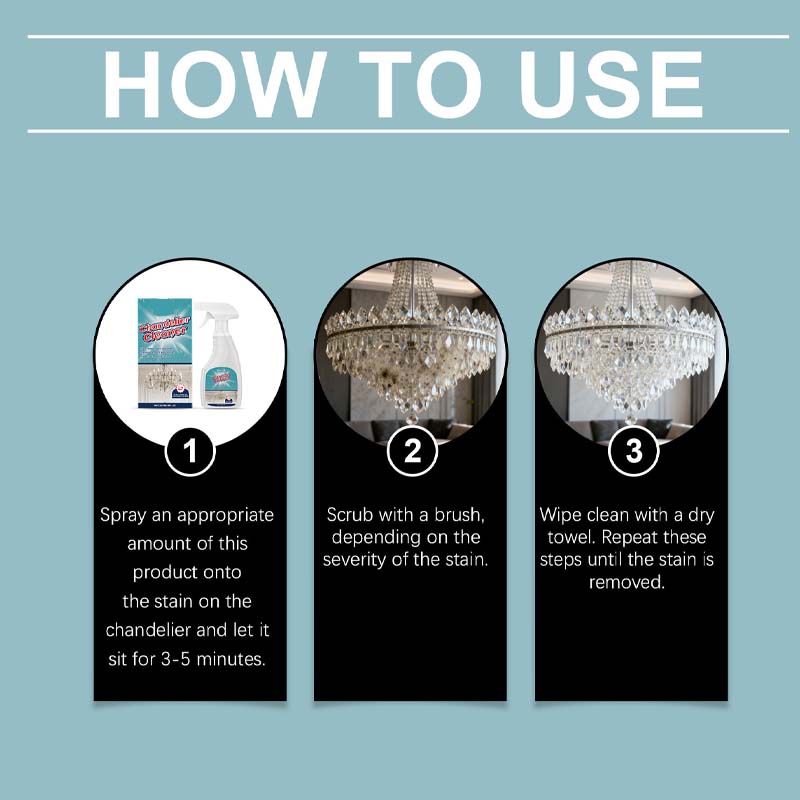 💡50 % DE RÉDUCTION🧼 Spray nettoyant pour luminaires | Élimine efficacement les taches · Sans danger pour tous les matériaux, ne laisse aucun résidu · Protège le métal contre l'oxydation · Convient aux lustres et aux luminaires décoratifs