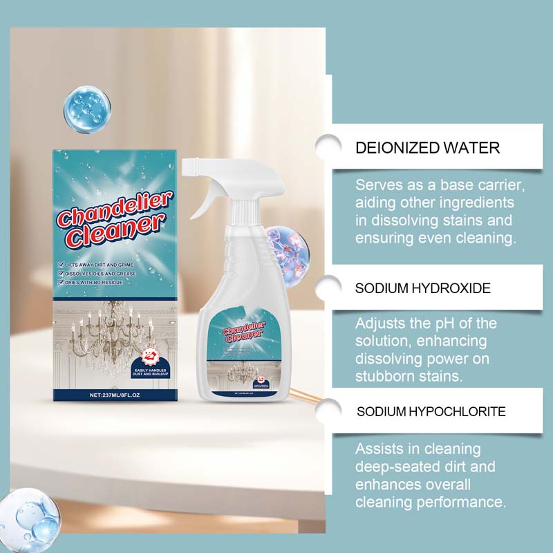 💡50 % DE RÉDUCTION🧼 Spray nettoyant pour luminaires | Élimine efficacement les taches · Sans danger pour tous les matériaux, ne laisse aucun résidu · Protège le métal contre l'oxydation · Convient aux lustres et aux luminaires décoratifs
