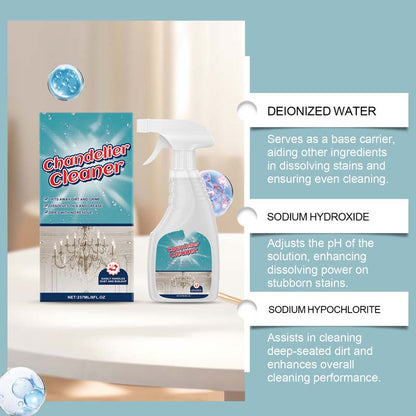 💡50 % DE RÉDUCTION🧼 Spray nettoyant pour luminaires | Élimine efficacement les taches · Sans danger pour tous les matériaux, ne laisse aucun résidu · Protège le métal contre l'oxydation · Convient aux lustres et aux luminaires décoratifs
