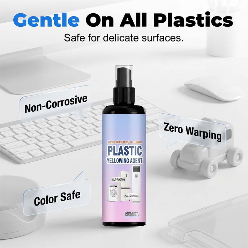 Spray multi-usages pour le plastique jauni