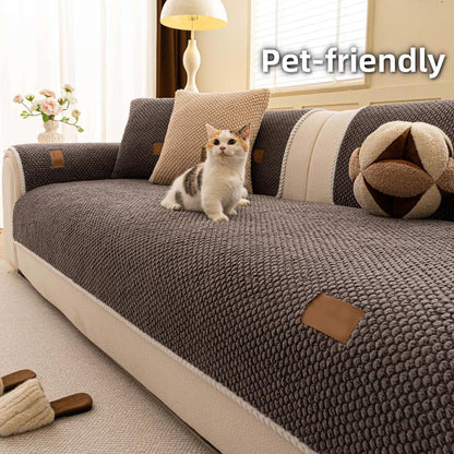 📢📢50% DE RÉDUCTION !! ⏰ Housse canapé anti‑griffes – Ultra‑douce, lavable & résistante – Gris/Blanc/Marron ✨
