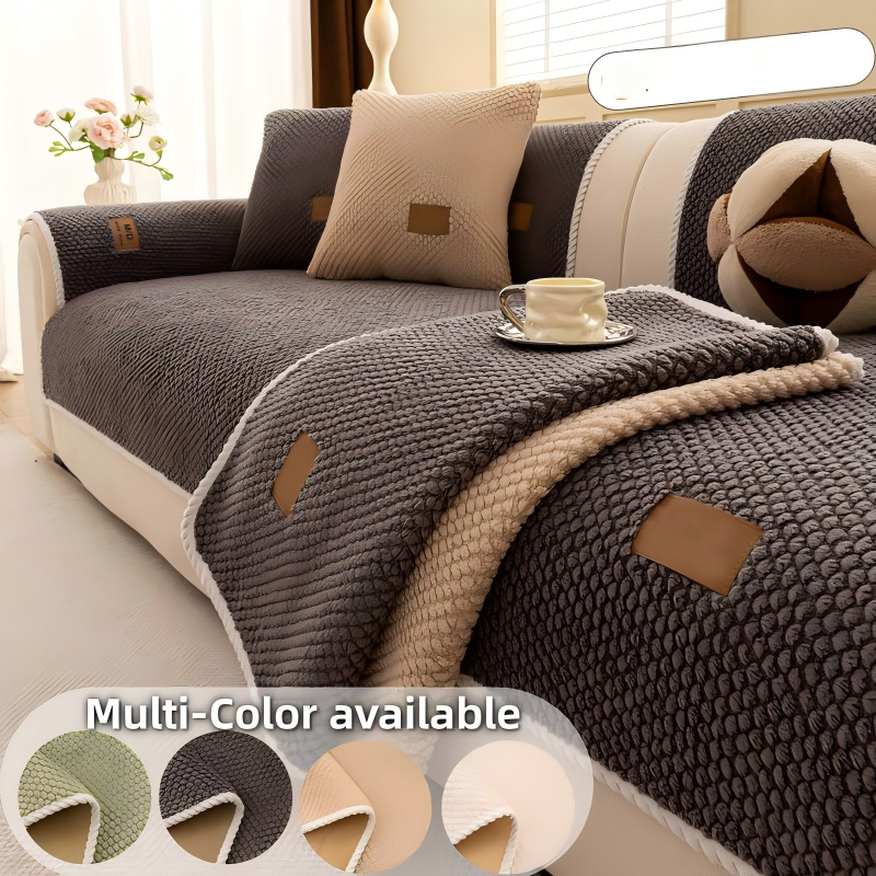 📢📢50% DE RÉDUCTION !! ⏰ Housse canapé anti‑griffes – Ultra‑douce, lavable & résistante – Gris/Blanc/Marron ✨