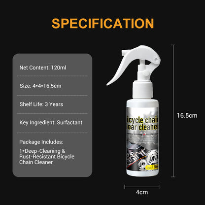 Nettoyant pour chaînes de vélo à action en profondeur et antirouille
