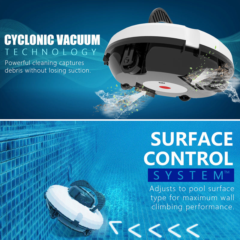🤖🌊 PROMO FLASH 50% ! Robot de Piscine Sans Fil 28W – Aspiration Haute Puissance, Navigation Intelligente, Démarrage 1 Bouton, Panier Filtrant Amovible 🏊‍♂️