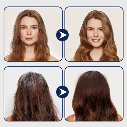Crème Colorante à Base de Plantes pour Cheveux - Formule Douce et de Longue Durée