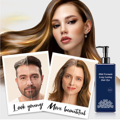 Crème Colorante à Base de Plantes pour Cheveux - Formule Douce et de Longue Durée