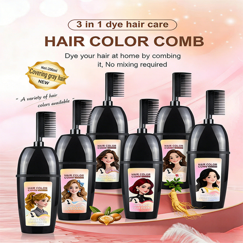 Peigne 3-en-1 pour coloration
