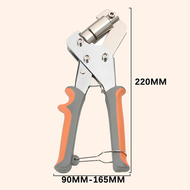 📢⏰🔧 PROMO -50% ! Pinces à Œillets pour Bâches – 4 Kits (20 à 500 Œillets Inclus), 220 mm, Diam. Perforation 16/10,5 mm, 0,6 kg