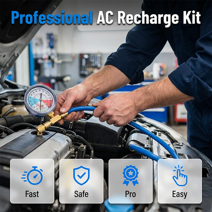 🔧 PROMO FLASH 52% ⚙️Tuyau de remplissage de réfrigérant R134a pour climatisation avec manomètre 🚗