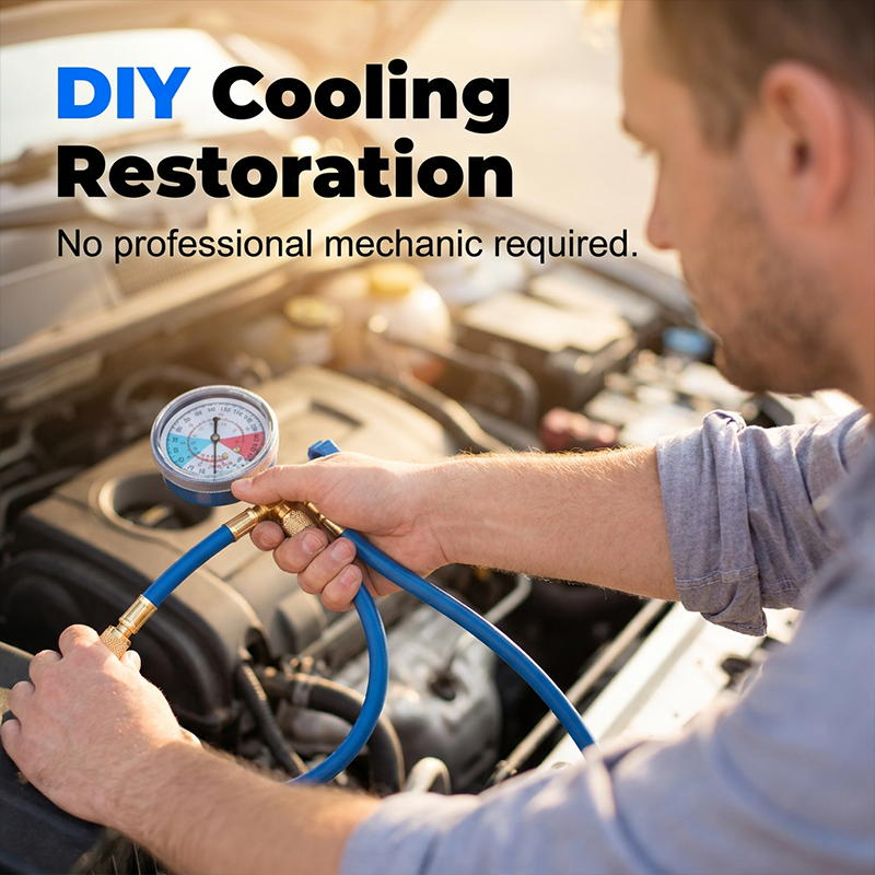 🔧 PROMO FLASH 52% ⚙️Tuyau de remplissage de réfrigérant R134a pour climatisation avec manomètre 🚗