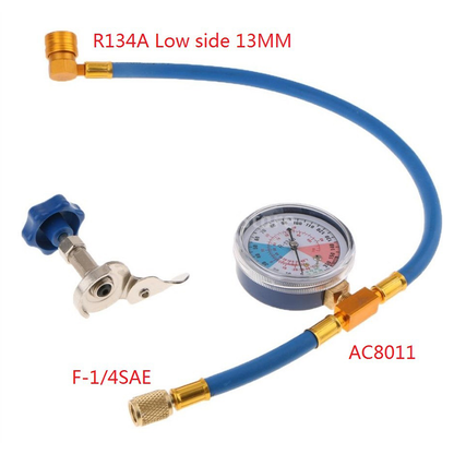 🔧 PROMO FLASH 52% ⚙️Tuyau de remplissage de réfrigérant R134a pour climatisation avec manomètre 🚗