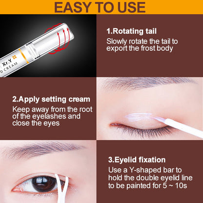 Crème modelante invisible pour paupières doubles à effet longue durée