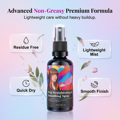 Spray lissant et démêlant pour perruques