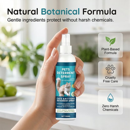 Spray répulsif à base de plantes pour chats et chatons