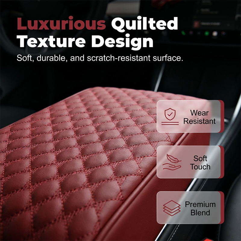 Coussin d'accoudoir de voiture, housse de console centrale 5 en 1 avec 2 sacs de rangement, porte-gobelet, emplacement pour boîte à mouchoirs, emplacement pour téléphone pour berlines, accessoires de voiture, organisateurs intérieurs